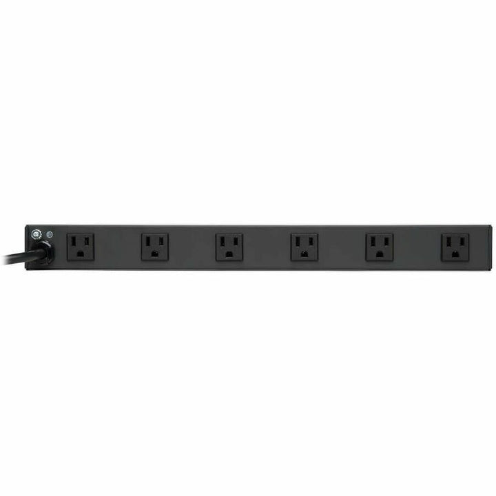 Image of Tripp Lite by Eaton Power Strip, Rack-Mount, 12-Outlet, 17-1/2"x4-1/2"x1-3/4",BK