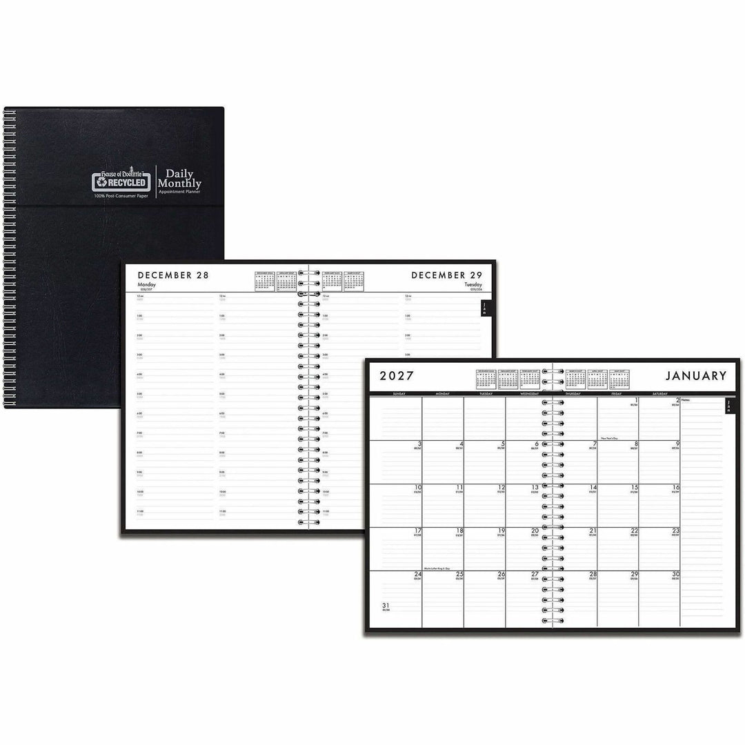 Image of House of Doolittle 289632 Recycled Daily/Monthly 24/7 Appointment Planner