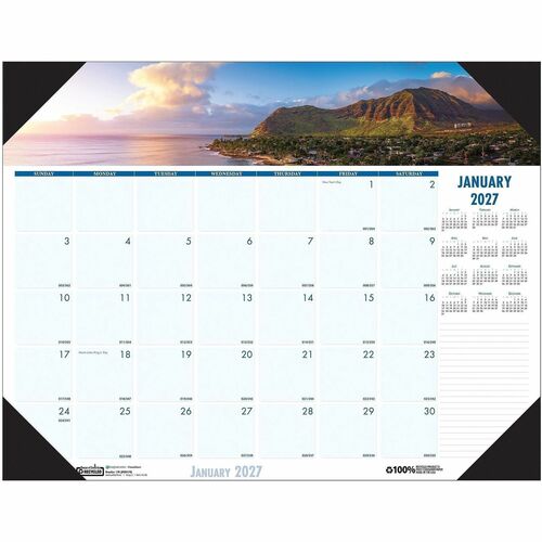 Image of House of Doolittle 1786 EarthScapes Coastlines Desk Pad