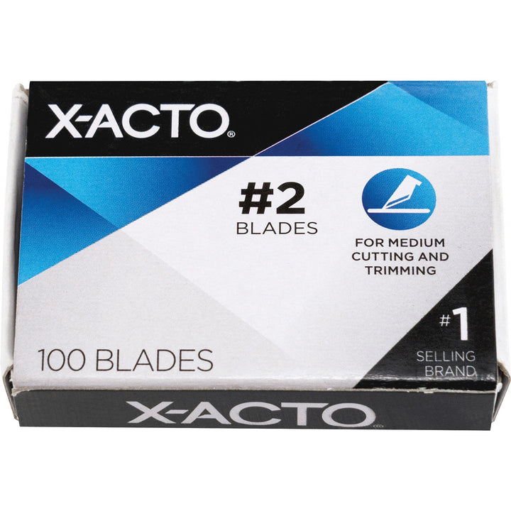 Image of Elmer's X602 X-Acto Precision No. 2 Knife Blades, #2, Silver, 100 / Pack