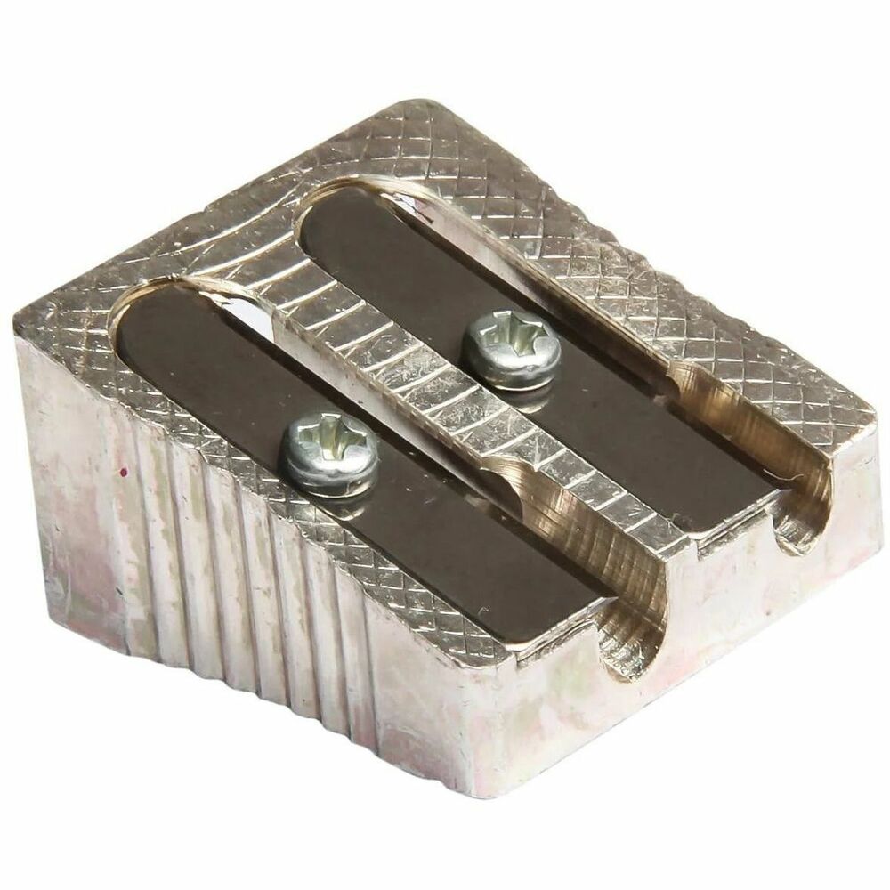 Image of Baumgartens® Dual Sharpener, 1", Metal, Silver
