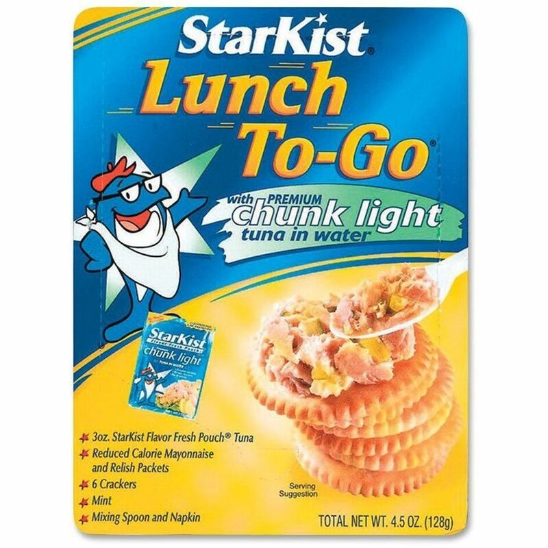 Image of Starkist Lunch To-Go Kit, 3oz. Chunk Light Tuna, 4.5 oz Packs, 12/CT