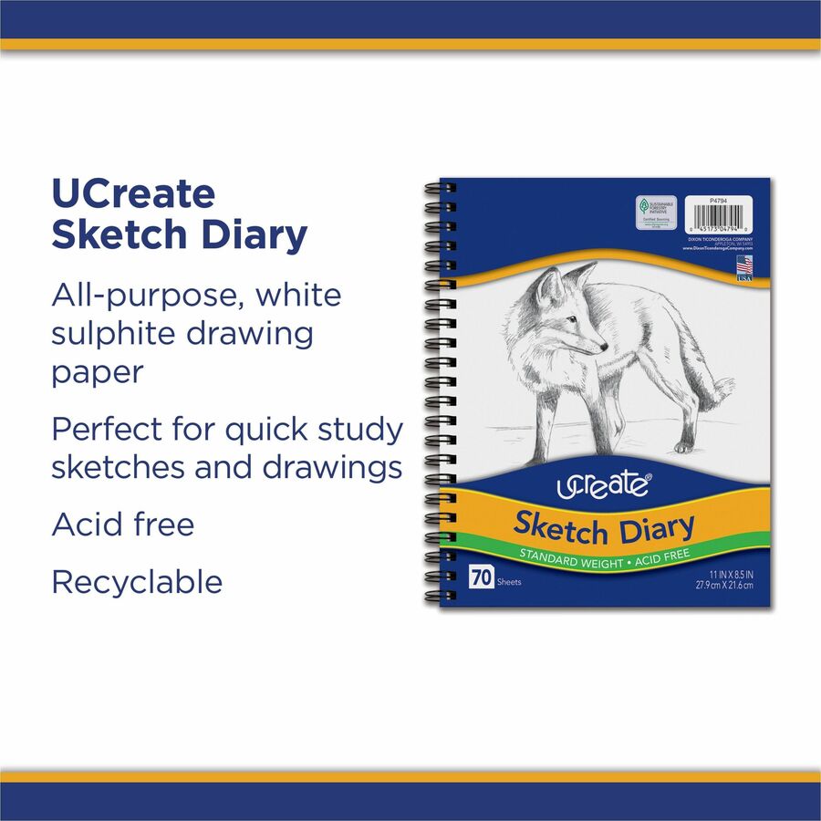 Image of UCreate 4794 Art1st Sketch Diary, Letter