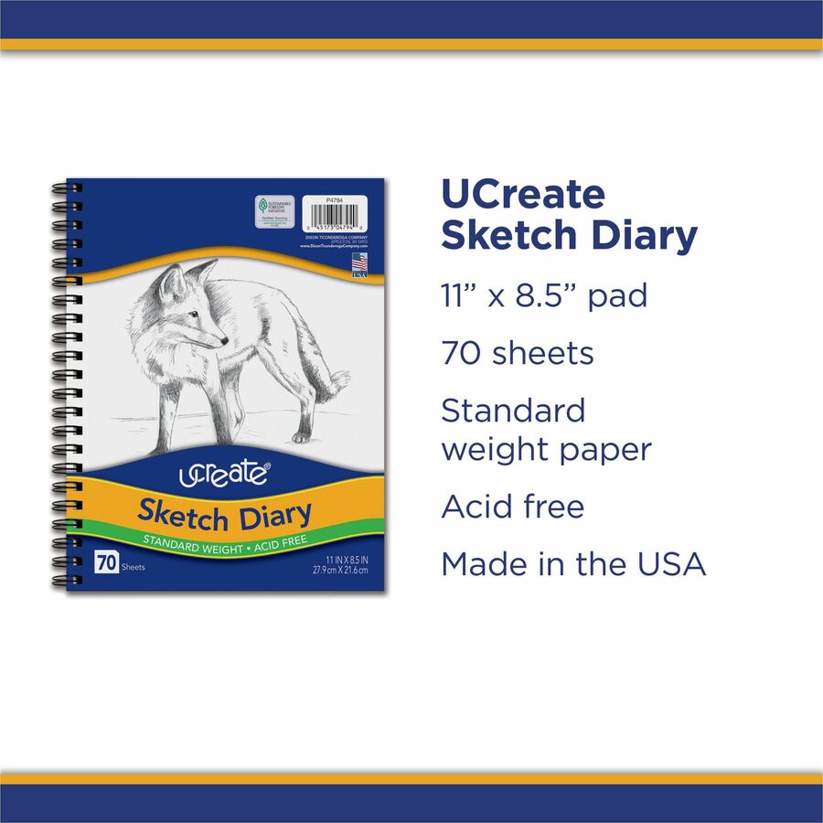 Image of UCreate 4794 Art1st Sketch Diary, Letter