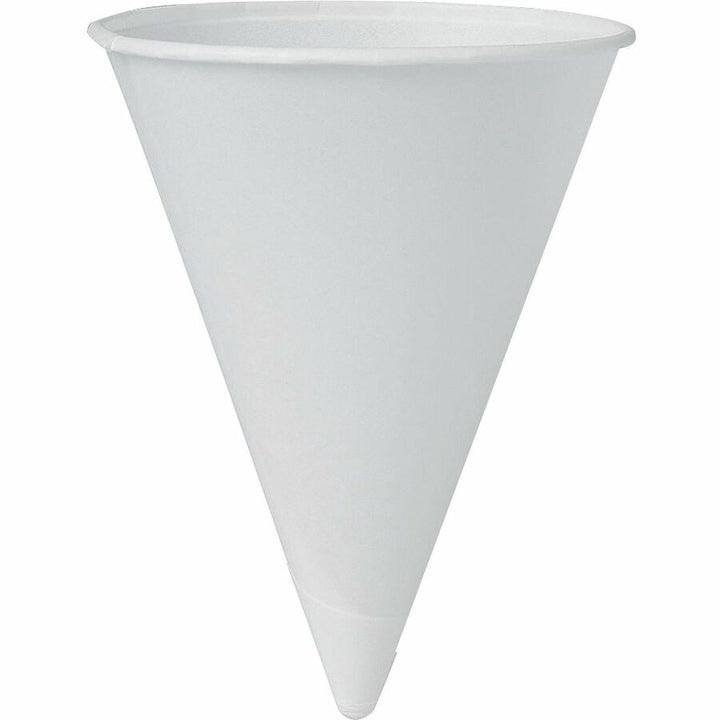 Image of SOLO® Cone Cups, Paper, 4oz, 200/PK, 25PK/CT, White