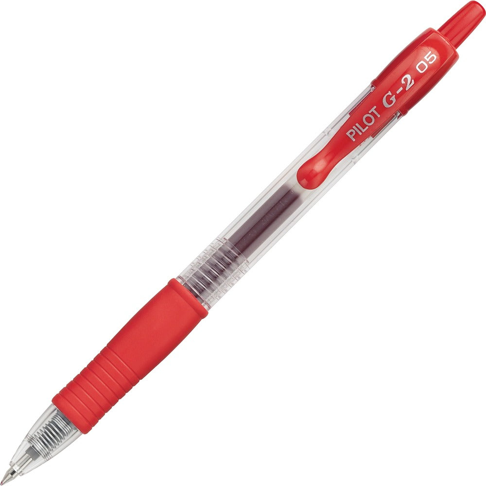 Image of Pilot® Gel Pen, Retractable, Refillable, Extra Fine Point, Red