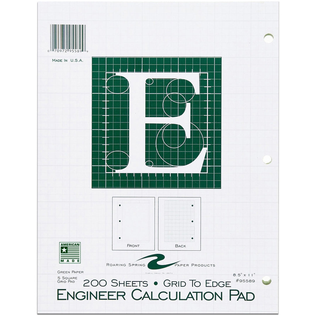 Image of Roaring Spring 95589 5x5 Grid Engineering Pad