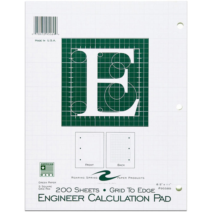 Image of Roaring Spring 95589 5x5 Grid Engineering Pad