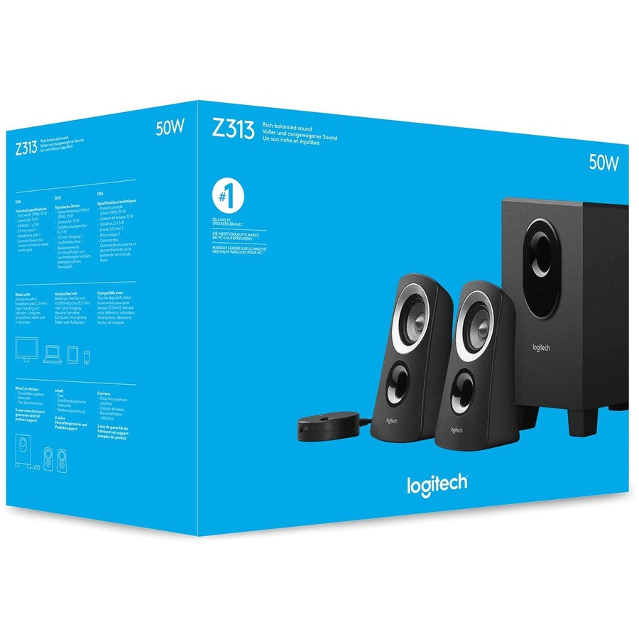 Image of Logitech® Z313 Computer Speaker System, Black
