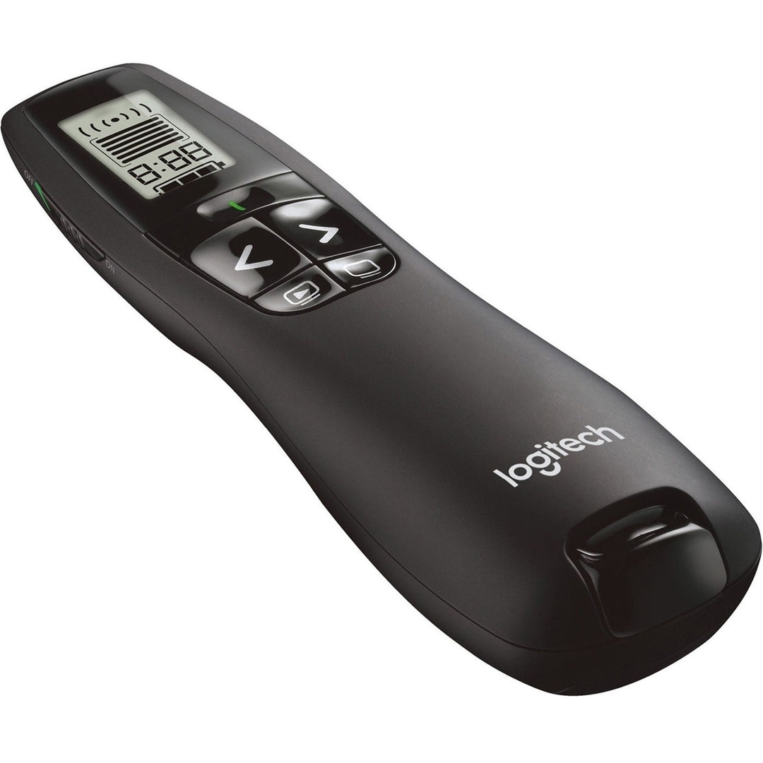 Image of Logitech® R800 Wireless Laser Presentation Remote W/lcd Display, Class 2, 100 Ft Range, Matte Black