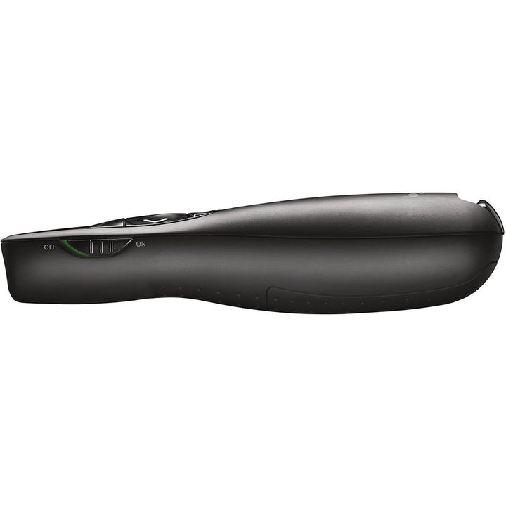 Image of Logitech® R400 Wireless Presentation Remote With Laser Pointer, Class 2, 50 Ft Range, Matte Black