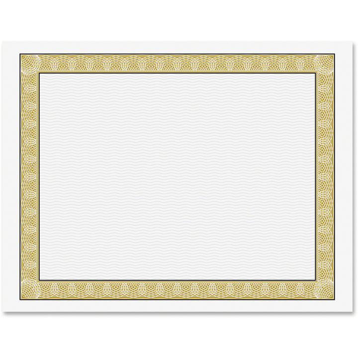 Image of Geographics® Archival Quality Parchment Paper Certificates, 11 X 8.5, Horizontal Orientation, Natural With White Diplomat Border, 50/pack