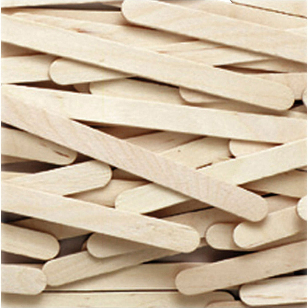 Image of Creativity Street 377401 Wood Sticks, Art, Craft, 4.50" H x 0.37" W x 4.50" Length, Natural, Wood, 1 Box
