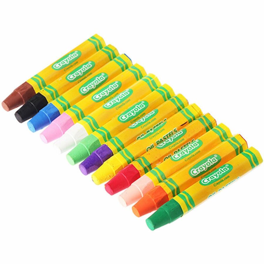 Image of Crayola® Oil Pastel Crayons,12-Color Set, 336/BX, Assorted