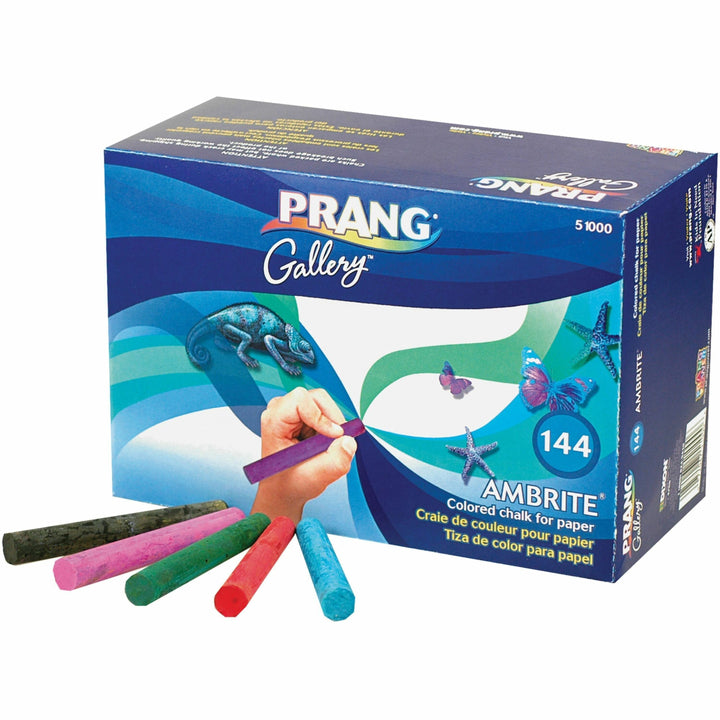 Image of Dixon® Colored Chalk, f/Drawing Paper, 144/BX, Ast