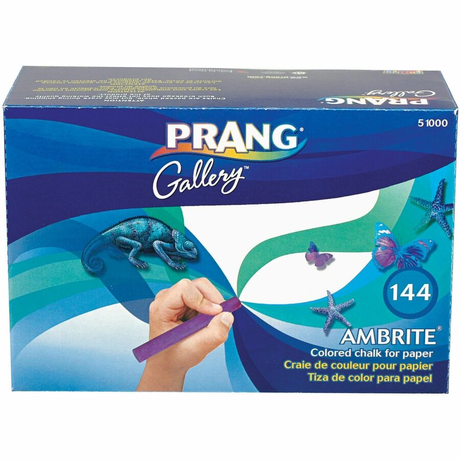 Image of Dixon® Colored Chalk, f/Drawing Paper, 144/BX, Ast