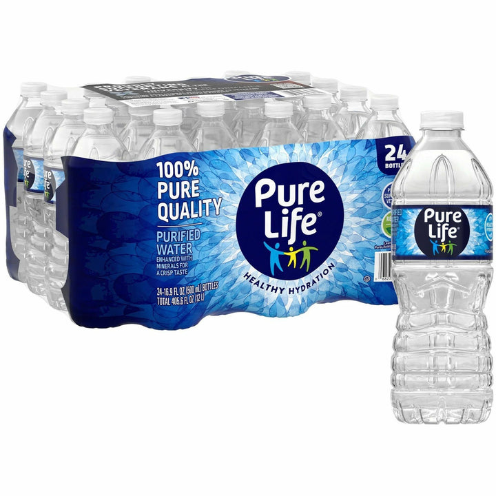 Image of Nestle Waters® Purified Bottled Water, .5 Liter, 24/CT
