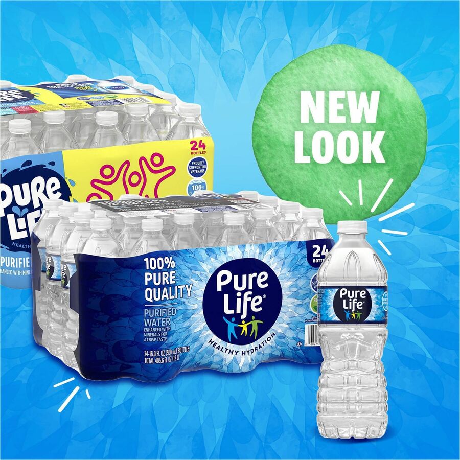 Image of Nestle Waters® Purified Bottled Water, .5 Liter, 24/CT