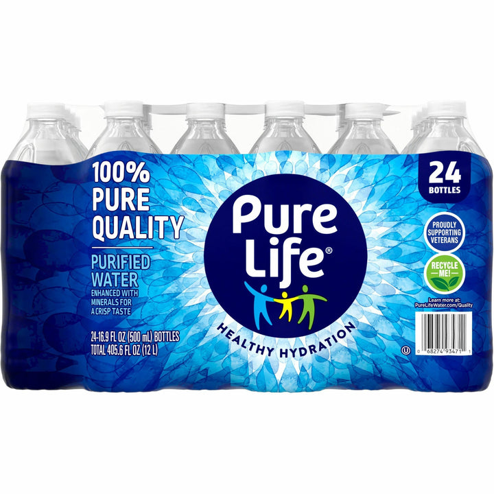 Image of Nestle Waters® Purified Bottled Water, .5 Liter, 24/CT