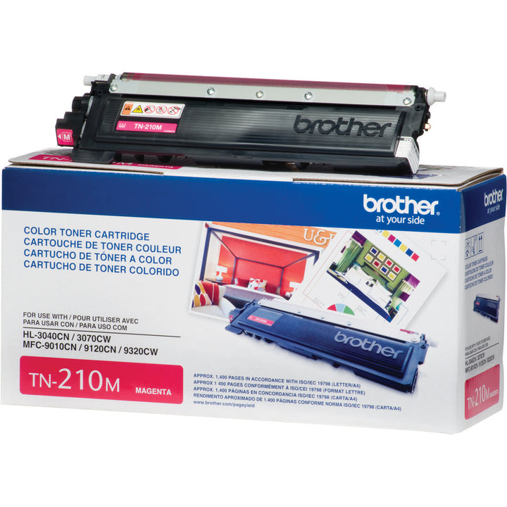 Image of Brother TN210M TN210 BK/C/M/Y Toner Cartridge, 1400 Pages, 1 Each