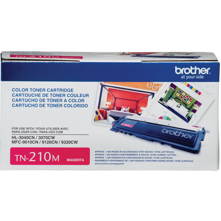 Image of Brother TN210M TN210 BK/C/M/Y Toner Cartridge, 1400 Pages, 1 Each