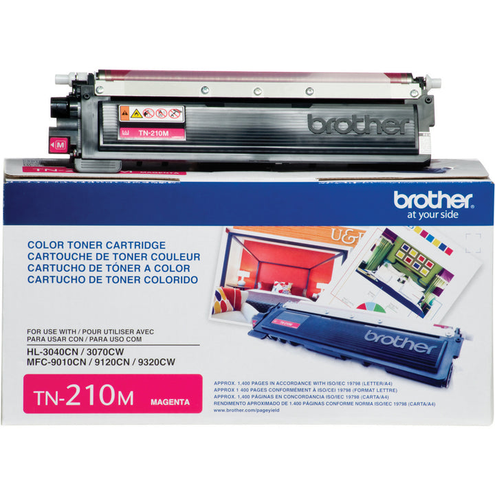 Image of Brother TN210M TN210 BK/C/M/Y Toner Cartridge, 1400 Pages, 1 Each