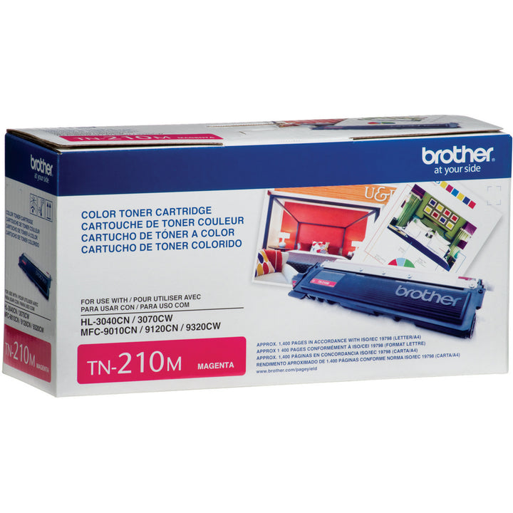 Image of Brother TN210M TN210 BK/C/M/Y Toner Cartridge, 1400 Pages, 1 Each
