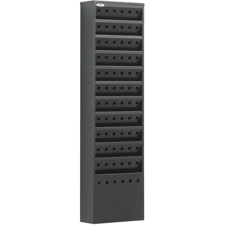 Image of Safco® Steel Magazine Rack, 11 Compartments, 10w X 4d X 36.25h, Black