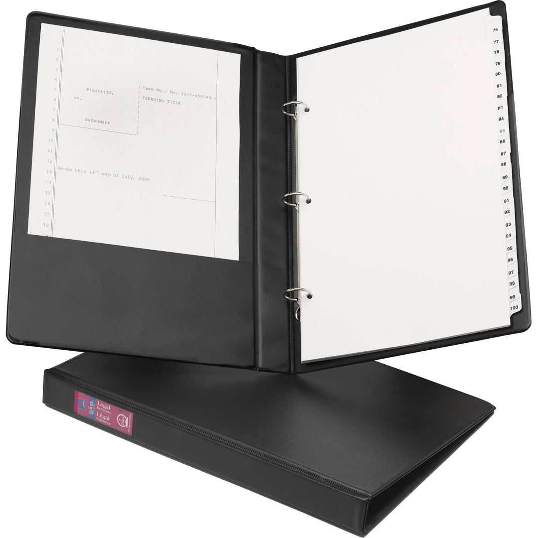 Image of Avery® Legal Durable Non-View Binder With Round Rings, 3 Rings, 1" Capacity, 14 X 8.5, Black, (6400)