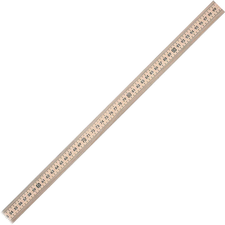 Image of Westcott 10431 Hardwood Meterstick, 39.5" Length, 1/8 Graduations, Metric Measuring System, Wood, Woodgrain, 12 / Box