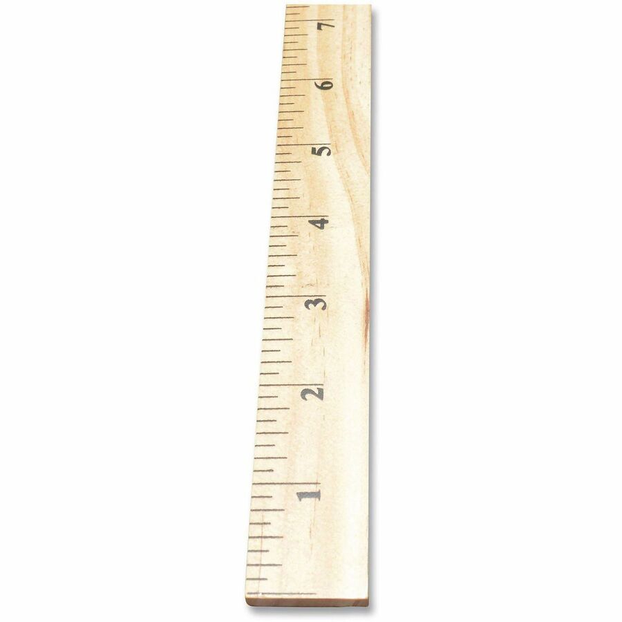 Image of Westcott 10431 Hardwood Meterstick, 39.5" Length, 1/8 Graduations, Metric Measuring System, Wood, Woodgrain, 12 / Box