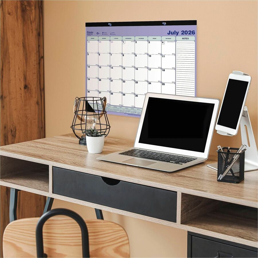 Image of Blueline CA181731 2026-2027 13-Month Monthly Academic Desk Pad/Calendar