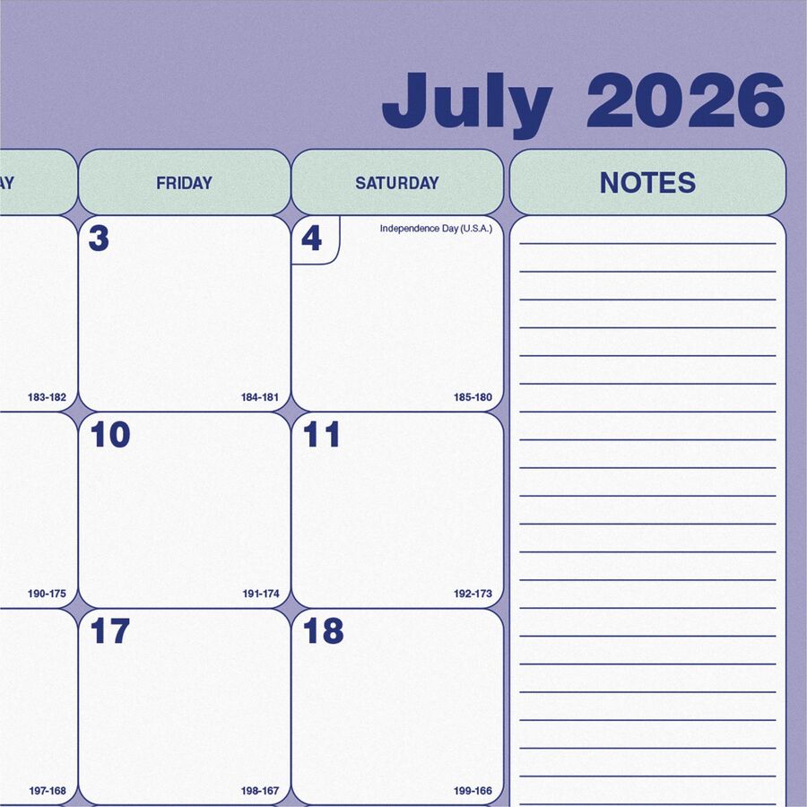 Image of Blueline CA181731 2026-2027 13-Month Monthly Academic Desk Pad/Calendar