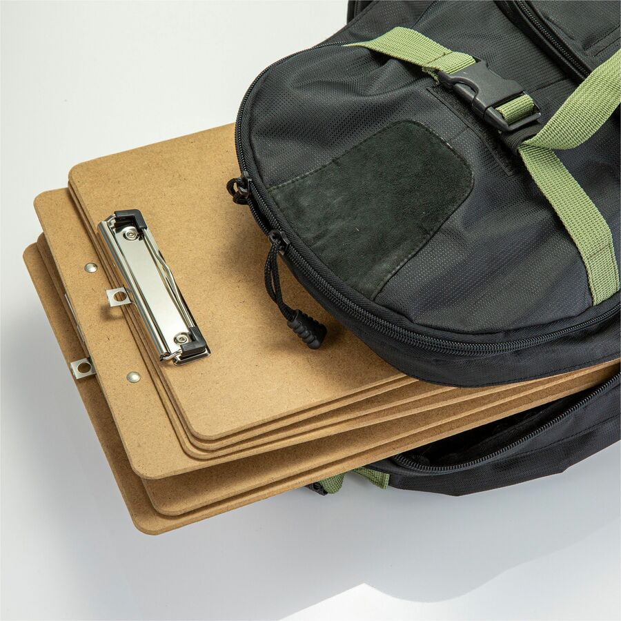 Image of Officemate Low-profile Clipboard, 1" Paper Capacity, 9"x12-1/2", Brown