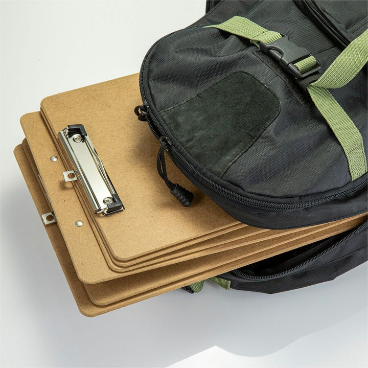 Image of Officemate Low-profile Clipboard, 1" Paper Capacity, 9"x12-1/2", Brown