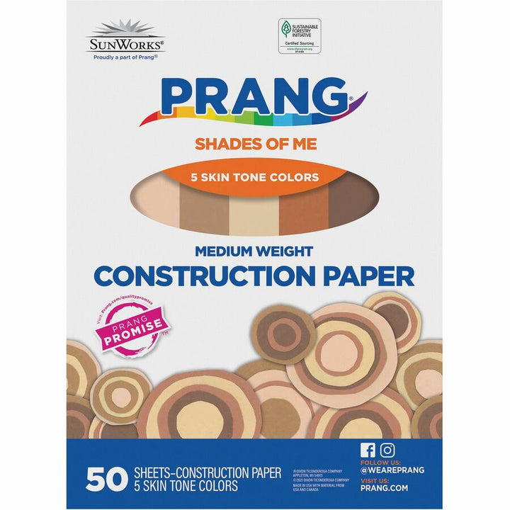 Image of Pacon® Multicultural Construction Paper, 12"x18", 50/PK, Assorted