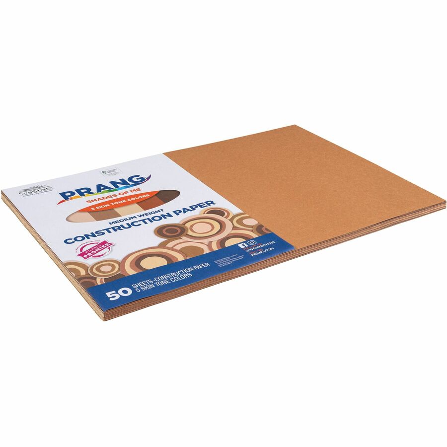 Image of Pacon® Multicultural Construction Paper, 12"x18", 50/PK, Assorted