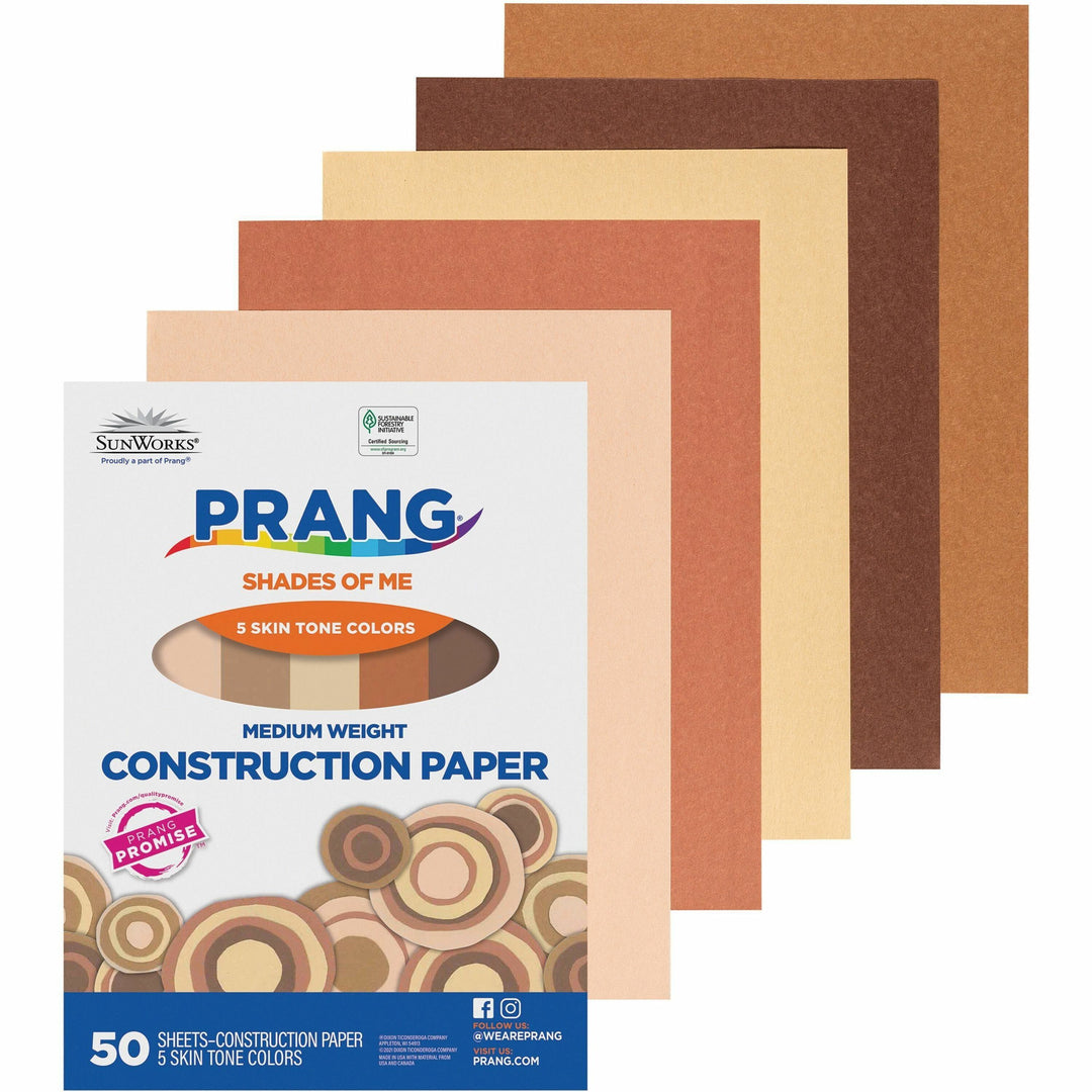 Image of Pacon® Multicultural Construction Paper, 9"x12", 50/PK, Assorted