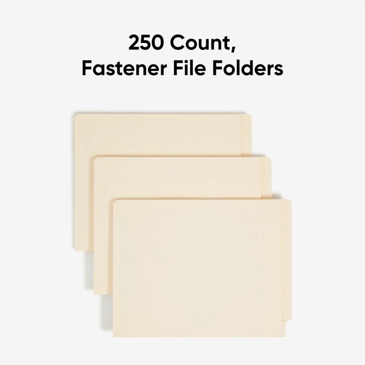 Image of Smead 34125 Fastener File Folders with Shelf-Master Reinforced Tab