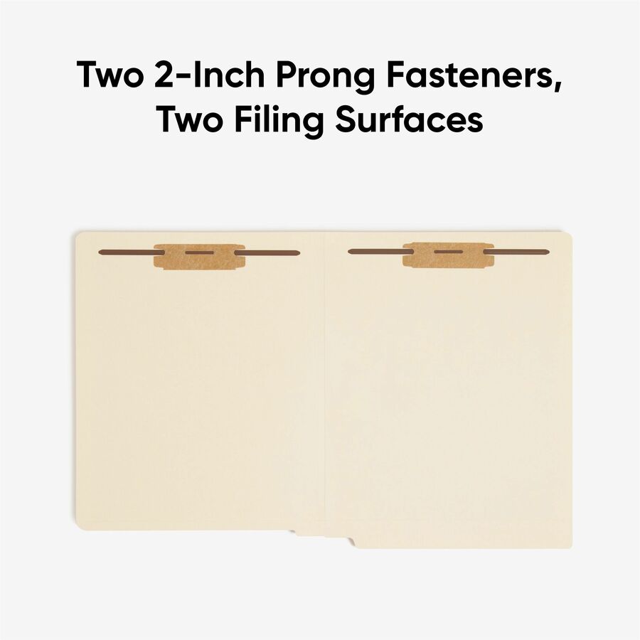Image of Smead 34125 Fastener File Folders with Shelf-Master Reinforced Tab