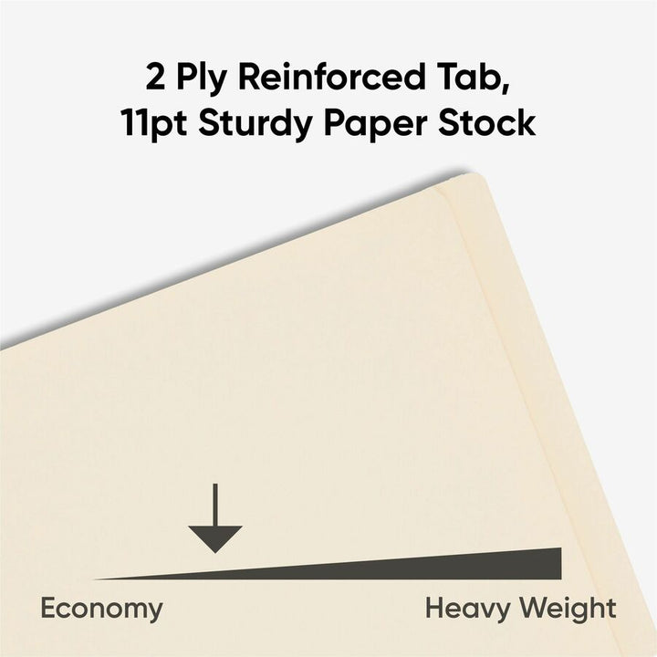 Image of Smead 34125 Fastener File Folders with Shelf-Master Reinforced Tab