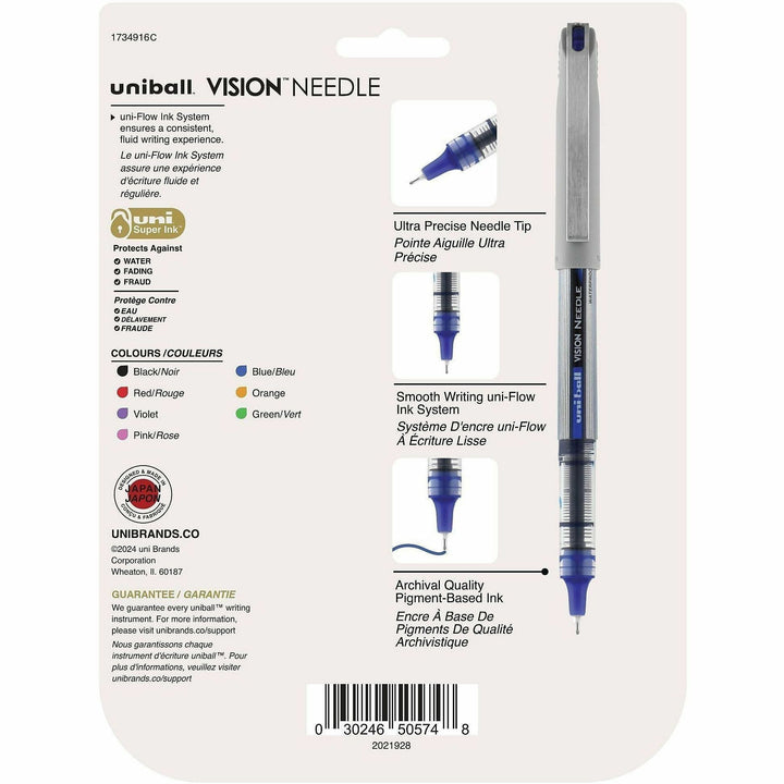 Image of uniball™ 1734916 Vision Needle Rollerball Pens