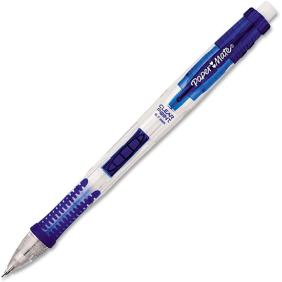 Image of Paper Mate Clearpoint 56047PP Clear Point Mechanical Pencils, 0.7 mm Black Lead, Refillable, Assorted Barrel, 2 / Pack