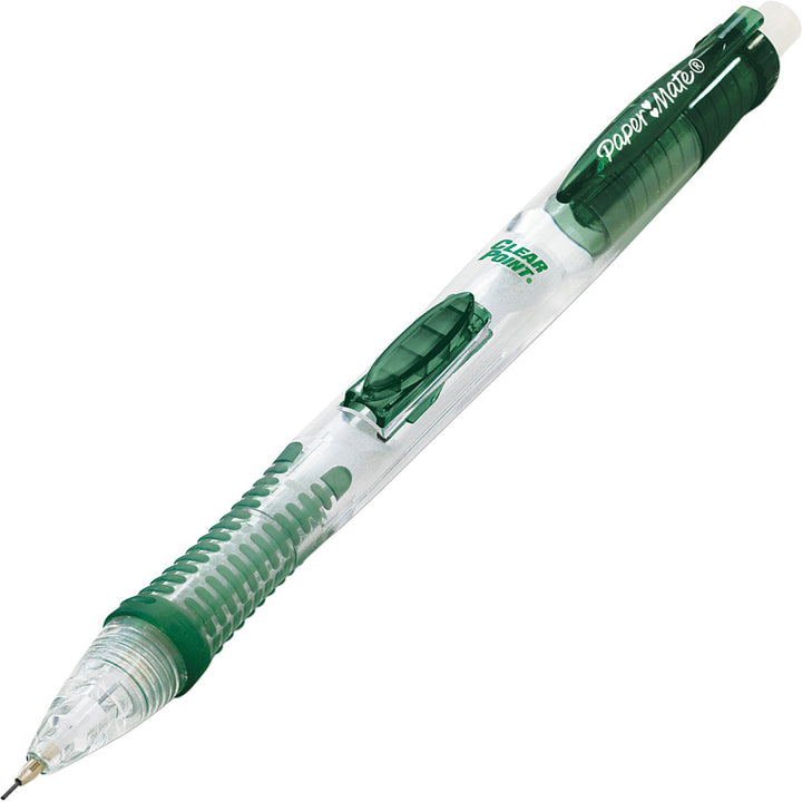 Image of Paper Mate Clearpoint 56047PP Clear Point Mechanical Pencils, 0.7 mm Black Lead, Refillable, Assorted Barrel, 2 / Pack