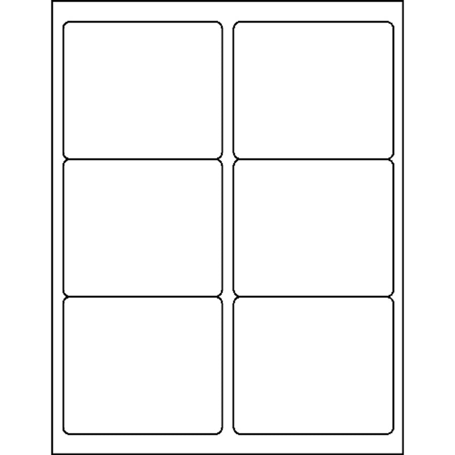 Image of Business Source Mailing Labels, Laser/Inkjet, 3-1/3"x4", 600/PK, White