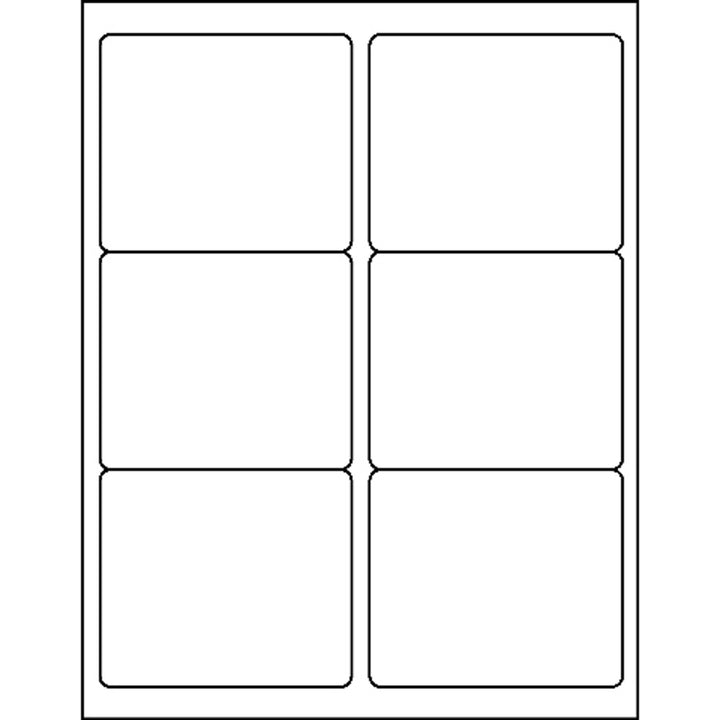 Image of Business Source Mailing Labels, Laser/Inkjet, 3-1/3"x4", 600/PK, White