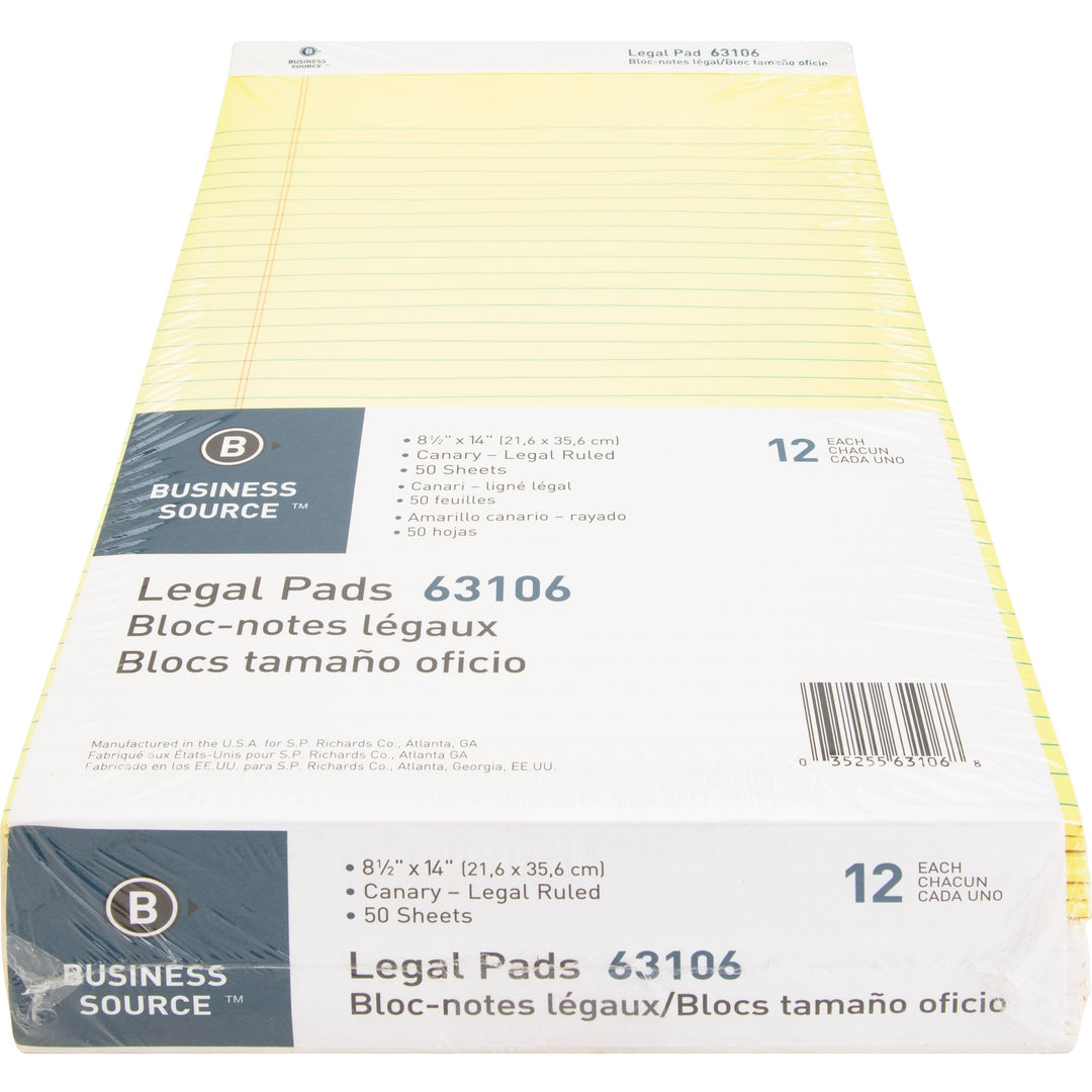 Image of Business Source 63106 Legal Pads