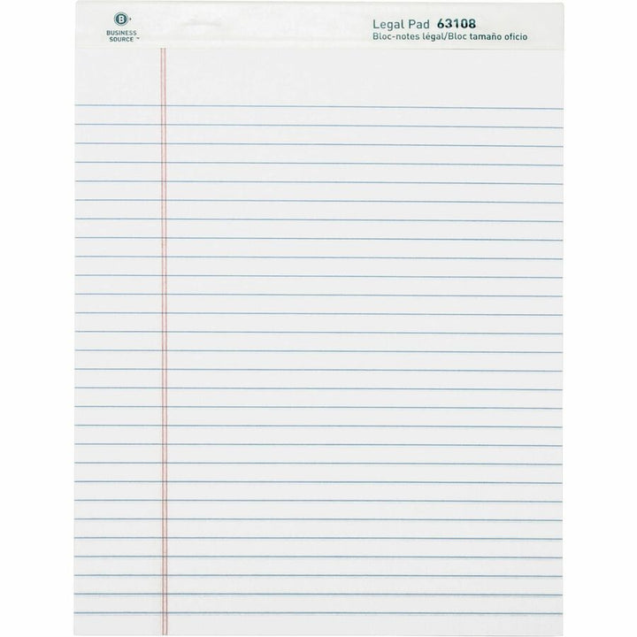 Image of Business Source 63108 Micro-Perforated Legal Ruled Pads