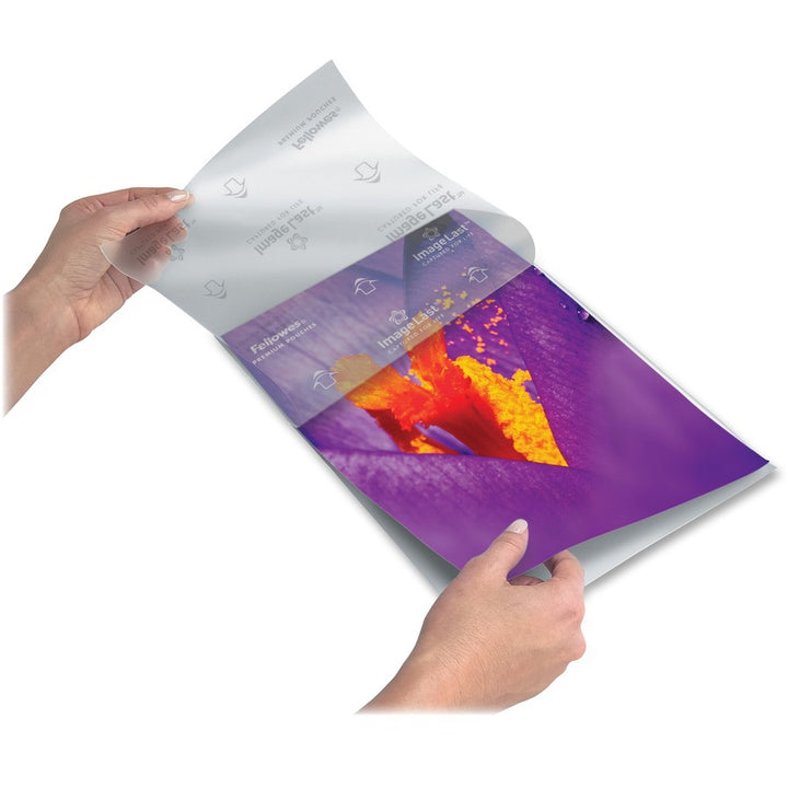 Image of Fellowes® Imagelast Laminating Pouches With Uv Protection, 5 Mil, 9" X 11.5", Clear, 50/pack