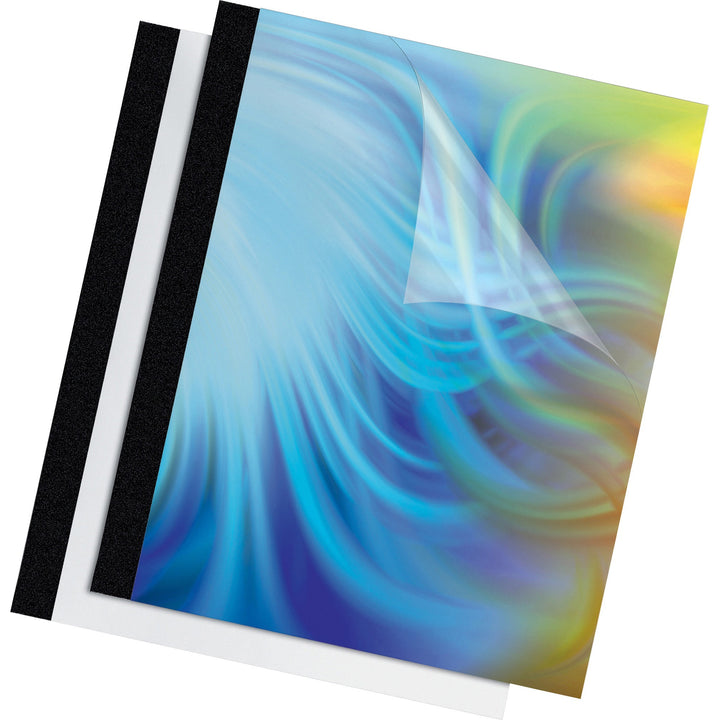 Image of Fellowes® Thermal Binding System Presentation Covers, Clear, 61 to 90 Sheet Capacity, 11 x 8.5, Unpunched, 10/Pack